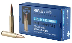 Prvi Partizan 7.65x53 Argentine 174Gr FMJ Boat Tail Ammo - 20 Rounds