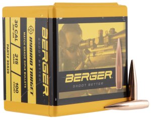 Berger 30429 Hybrid Target 30 Cal 215gr Bullets 100/Box