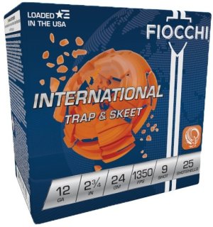 Fiocchi 12IN249 Exacta Target International Trap & Skeet 12Gauge 2.75" 2...