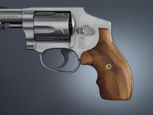 Hogue 61250 Bantam Grip Goncalo Alves Wood J-Frame Round Butt