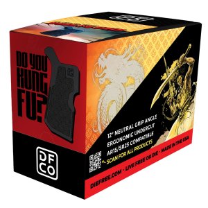 Die Free Co Kung Fu Grip Black Fits AR-15/AR-10 Display Carton