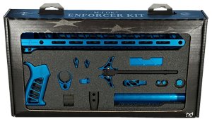 Timber Creek TCOEKB Enforcer AR-15 Build Kit Blue Anodized 15 In M-LOK
