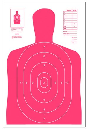 Action Target B27ERD100 23 In x 35 In Fluorescent Red/White 100 Count