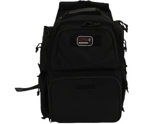 GSM Outdoors GPS Bags 1812BPB Executive Backpack Black Holds 5 Handguns