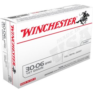 Winchester USA3006 30-06 Springfield 147 gr Full Metal Jacket 20 Rounds