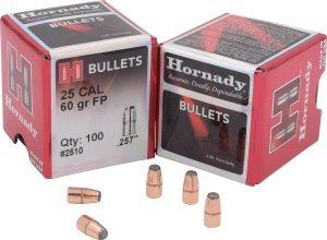 Horn Hunter 2510 Varmint 25 Caliber .257 60gr Flat Point Bullets