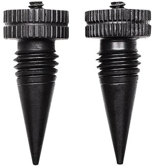 Accu-Tac SRS0200 G1 Bipod Feet Screw-On Aluminum Black 1.70 oz