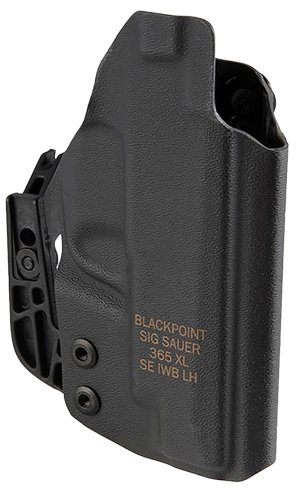Sig Sauer P365 XL Left Hand IWB Holster Kydex Black Adjustable Ride