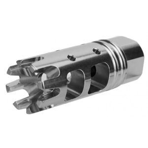 TacFire 6-Prong Crown Style .308 / 7.62x51 Muzzle Brake - 5/8x24 - Stainless Steel