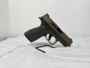 SMITH & WESSON Shield X Series 9mm 3.6" 13rd & 15rd w/ Thumb Safety - FDE & OD Green