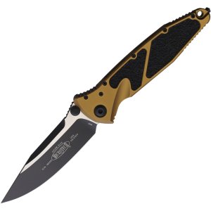 Microtech Socom Elite 160-1TA 3.98 In Black Tan Alu Handle