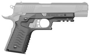 Recover Tactical CC3H04 Gray Polymer Grip & Rail System for 1911