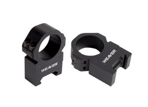 Weaver Precision Rings Matte Black 1 in. XX-High