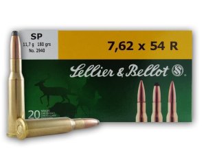 Sellier & Bellot SB76254RB 7.62x54mmR 180gr Soft Point 20-Pack