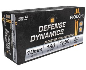 Fiocchi 10APHP Defense Dynamics 10mmAuto 180gr Jacketed Hollow Point 50...