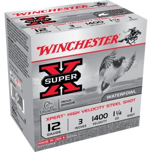 Winchester WEX123H1 12 Gauge 3 in 1 1/4 oz Steel Shot 1400 fps 25 Rounds
