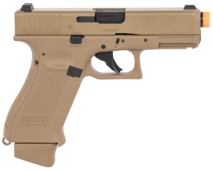 Umarex 2276338 Glock G19X Gen5 Airsoft CO2 6mm Coyote Tan 14+1 Steel Slide