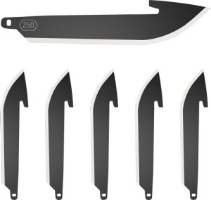 Outdoor Edge RR25K-6C 2.5 In Drop Point Blade Pack Black