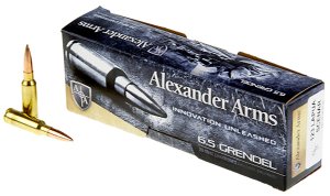 Alex Pro Firearms AG123LSBOX 6.5 Grendel 123gr OTM 20rd Brass