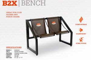 Millennium B2X 2-Person Bench, ComfortMax Seat, SilentHunt Design, SteelTough