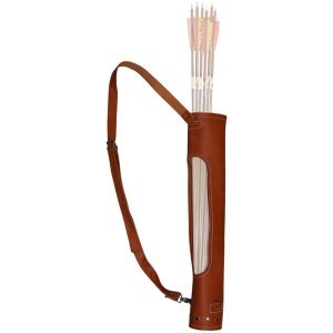 Vista 4278 Cunningham Quiver RH/LH, Buffalo Hide, 22" Long, Holds 18 Arrows