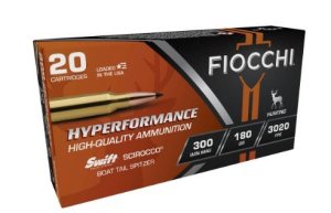 Fiocchi Hyperformance 300 Win Mag 180gr Swift Scirocco 20rd