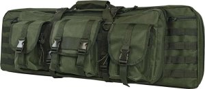 NcStar CVDC2946G-36 Double Carbine Case, Green, 36", Heavy Duty PVC