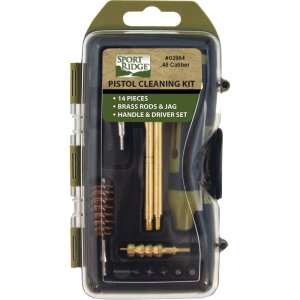 Sport Ridge 3964: .45 Caliber 14-Piece Pistol Cleaning Kit with Hard Case