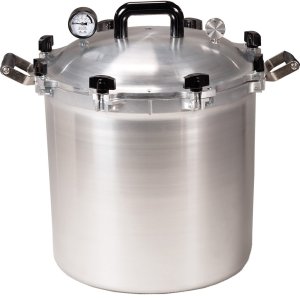 All American 941 Pressure Cooker 41.5 Qt, Metal-to-Metal Seal, 5-15 PSI