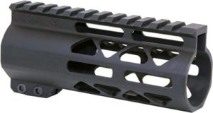 Guntec GT-5ALC 5" Air Lite M-LOK Handguard, Monolithic Rail, Black