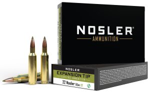 Nosler E-Tip 40140 .22 Nosler 55gr Lead-Free 20 Rounds Box