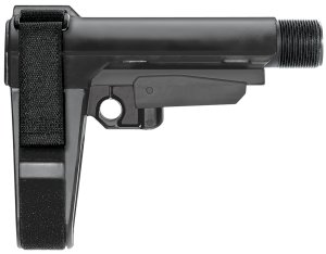 SB Tactical SBA3X01SB SBA3 X Black Adjustable Synthetic AR-Platform Brace, 5-Position, Ambidextrous QD Sling Socket, No Buffer Tube