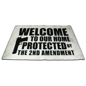 TekMat TEK-42-2AMENDMENT-U Door Mat, 2nd Amendment, Black, 25"x42"