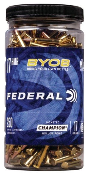 Federal 770BTL250 17 HMR 17gr Jacketed Hollow Point 250 Rounds