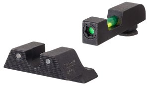 Trijicon DI Glock Large Frame Night Sights, Tritium, Green Fiber