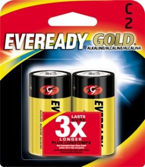 Energizer Eveready Alkaline Battery C 2pk