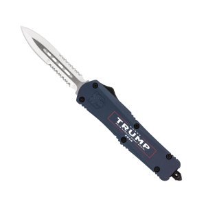 COBRATEC KNIVES FS-3 Trump 2024 Blue Dagger Medium Side-Serrated