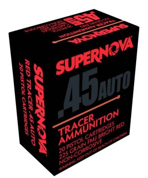 Supernova PMSN45ACR .45 ACP 225gr Red Tracer FMJ 20 Rounds (58 chars)