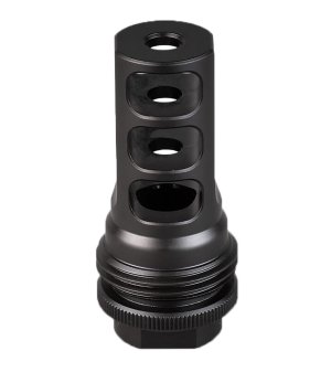 SilencerCo AC2631 ASR Muzzle Brake .458 Cal 3/4x24 Black Nitride