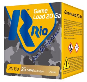 Rio Heavy Field 20ga 2-3/4" 1oz #7.5 Shot 1250fps Game Load - 25ct