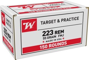 Winchester USA .223 Remington 55gr Full Metal Jacket 600rd Case