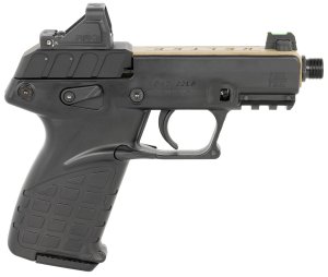Kel-Tec P17TANBLKOPTIC P17 22 LR 3.80" 16+1 w/Optic & Holster Tan/Black