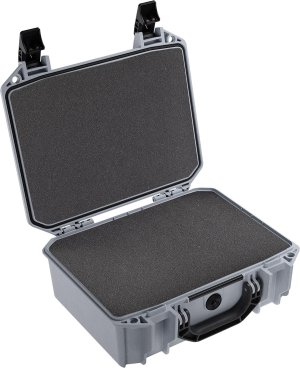 Pelican VCV200-0000-GRY Vault Medium Pistol Case with Foam Ghost Gray