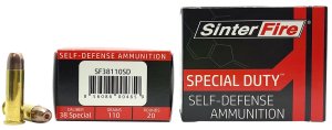 SinterFire SF38110SD .38 Special 110gr Lead-Free Frangible HP 20/Box