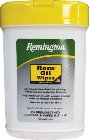 Remington Accessories 16325 Rem Oil Cleans/Lubricates/Protects Wipes 24