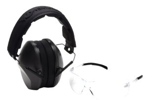 Pyramex Safety VGCOMBO110 Eye & Ear Protection NRR 24dB Gray Headband