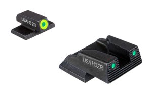 AmeriGlo Trooper Sight Set LumiGreen Tritium for S&W Bodyguard 2.0