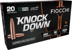 Fiocchi Backwoods Hunter 243 Win 80gr CHP 3415fps 20/ct