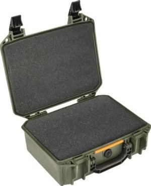 Pelican Vault Pistol Case OD Green Watertight Pick N Pluck Foam