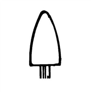 Brownells #6 (B-52) GRINDING STONE REFILL 6 PACK